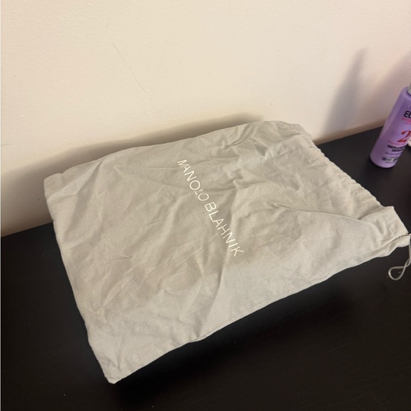 Manolo Blahnik Fuchsia Heels with Silver Embellishments - Picture 3 of 6